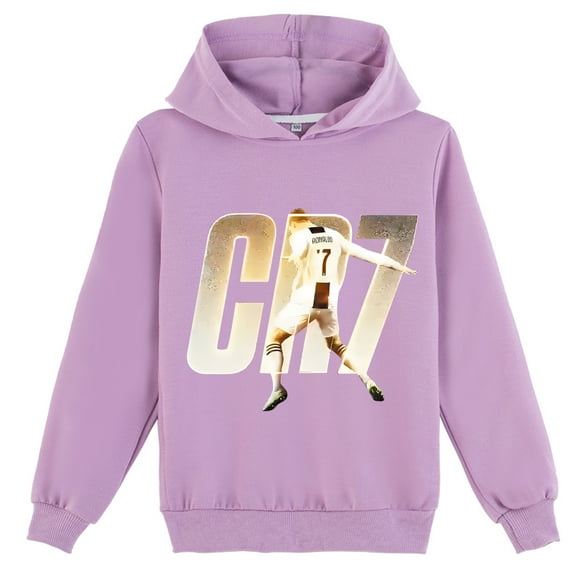 Kids Cristiano Ronaldo Hoodie, Long Sleeve Pullover, Boys Girls, Autumn Wear