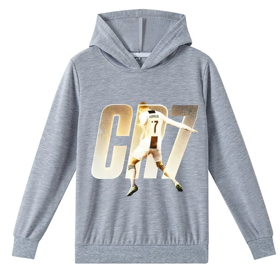 Stylish Pullover Cristiano Ronaldo Graphic Hoodie fits School Students’ Sports Casual Outings