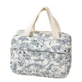 thumbnail image 1 of Stylish Quilted Lunch Tote Bag For Women With Front Pocket Insulated Container For Work Meals, 1 of 3