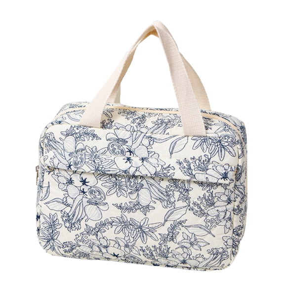 Stylish Quilted Lunch Tote Bag For Women With Front Pocket Insulated Container For Work Meals