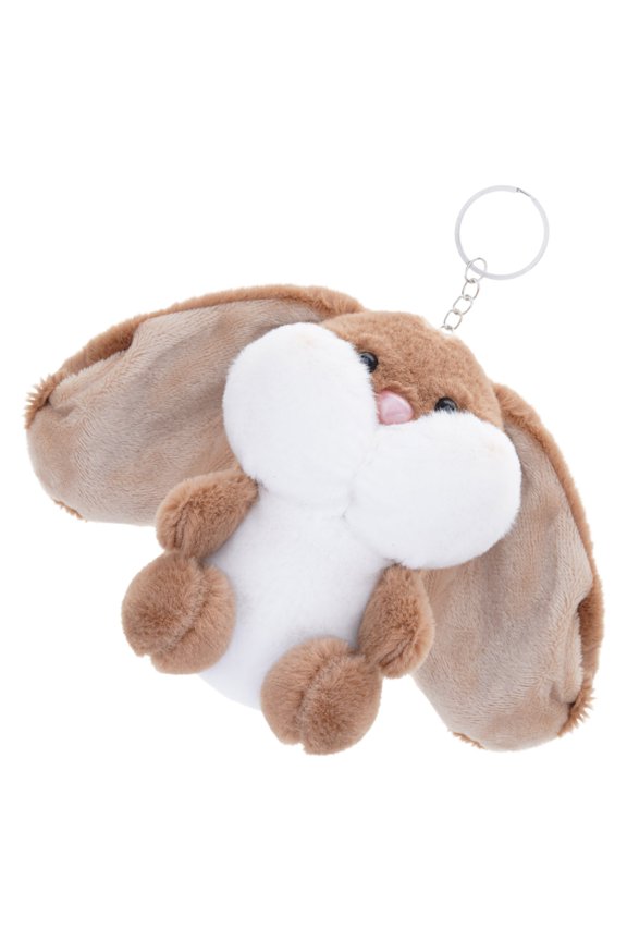 Stylish Rabbit Keyring Long Eared Plush Bunnys Charm Key Rings Bag Ornament