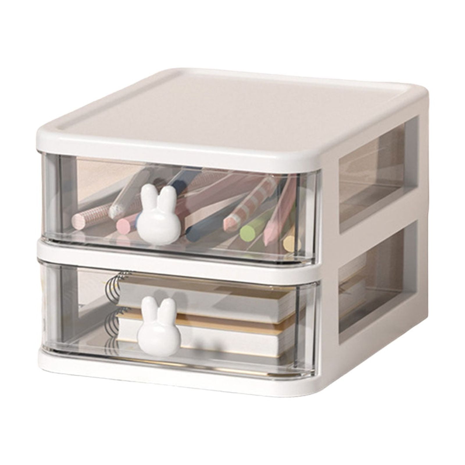 Stylish Rabbits Patterned Storage Bin Stable Rabbits Handle Organizers ...