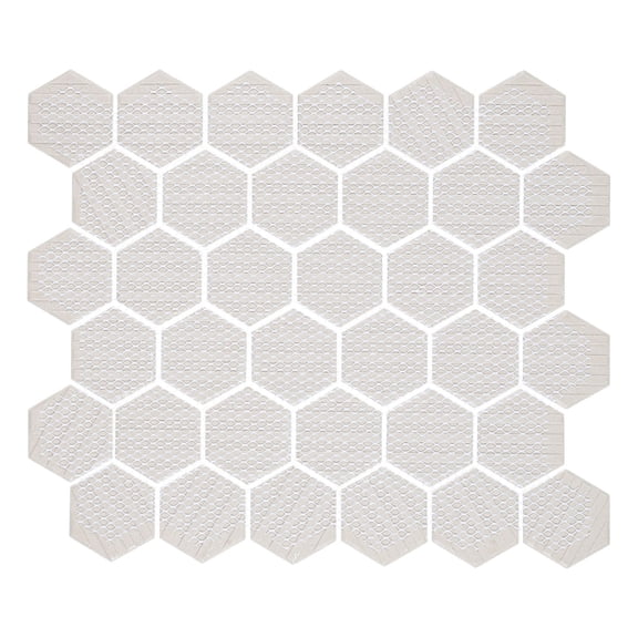 Stylish-Rad 2-in. Hexagon Honeycomb Glossy Porcelain Wall & Floor Mosaic Tile