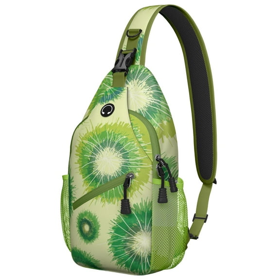 Stylish Rainbow Gradient Sling Backpack for Travel, Lightweight Crossbody Bag with Artistic Pop Art, Graffiti, and Minimalist Modern Fashion Design