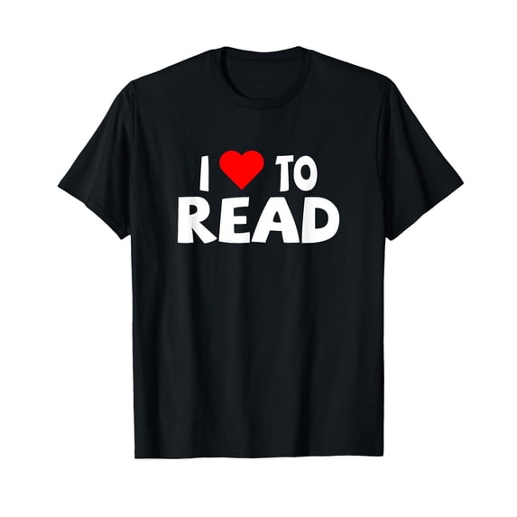 Stylish Reader T-Shirt with Heart Design - Perfect for Book Lovers