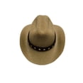 thumbnail image 1 of Stylish Red Cowboy Hat for Men and Women Western Style Felt Hat with Black Band Perfect for Parties and Outdoor Events, 1 of 7