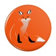 thumbnail image 1 of Stylish Red Foxy Fox Pinback Button Pin, 1 of 4