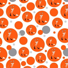 Stylish Red Foxy Fox Premium Gift Wrap Wrapping Paper Roll