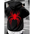 thumbnail image 1 of Stylish Red Polyester Winter Pullover Drawstring Long Sleeve Warm Hoodie Shirt for Men & Women, up to Size 5XL, 1 of 2