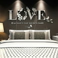 Stylish Removable 3D Leaf LOVE Wall Sticker Art Decals Bedroom