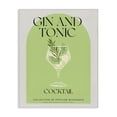 thumbnail image 1 of Stylish Retro Gin & Tonic Canvas Wall Art, design by Lil' Rue, 1 of 8