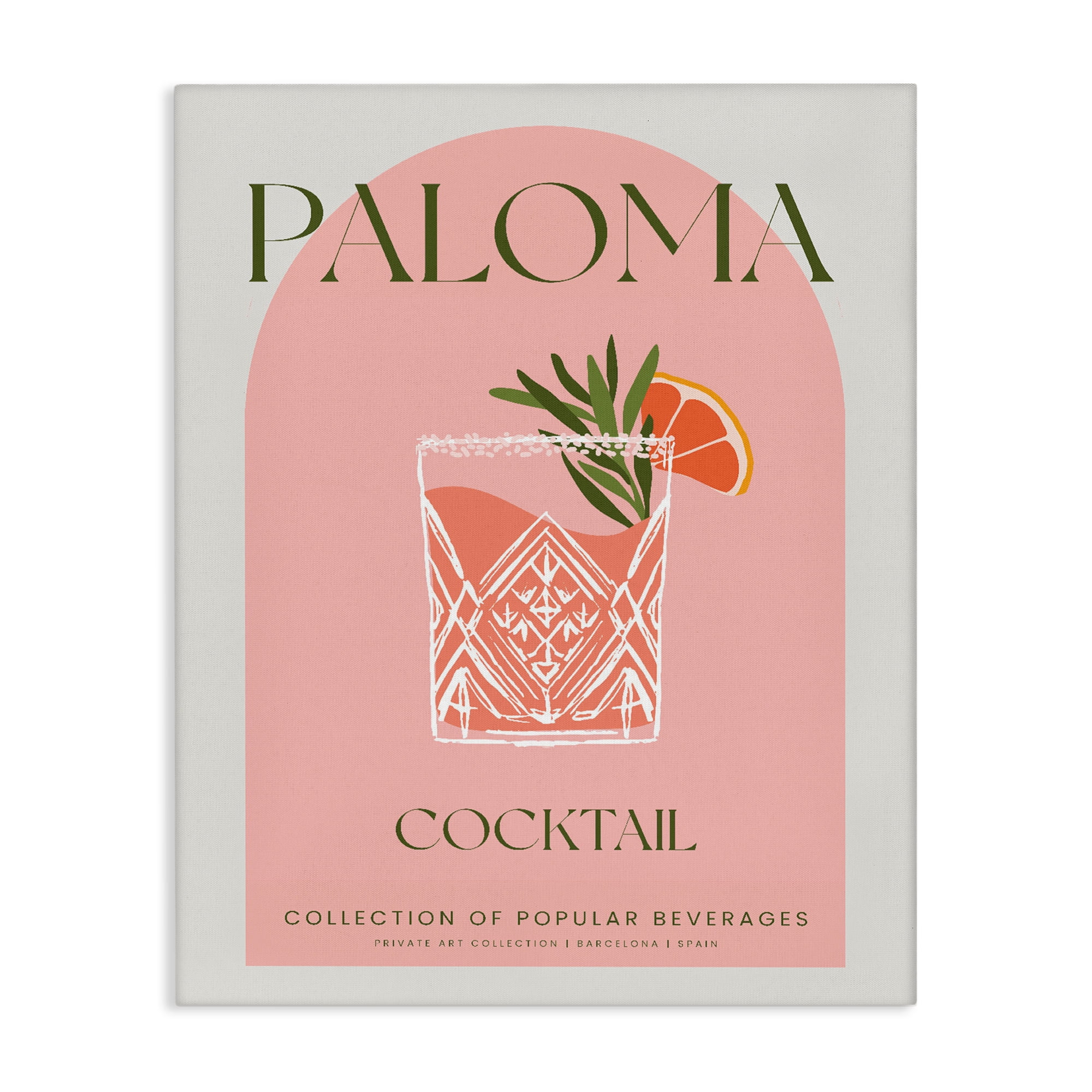 Stylish Retro Paloma Canvas Wall Art, design by Lil' Rue