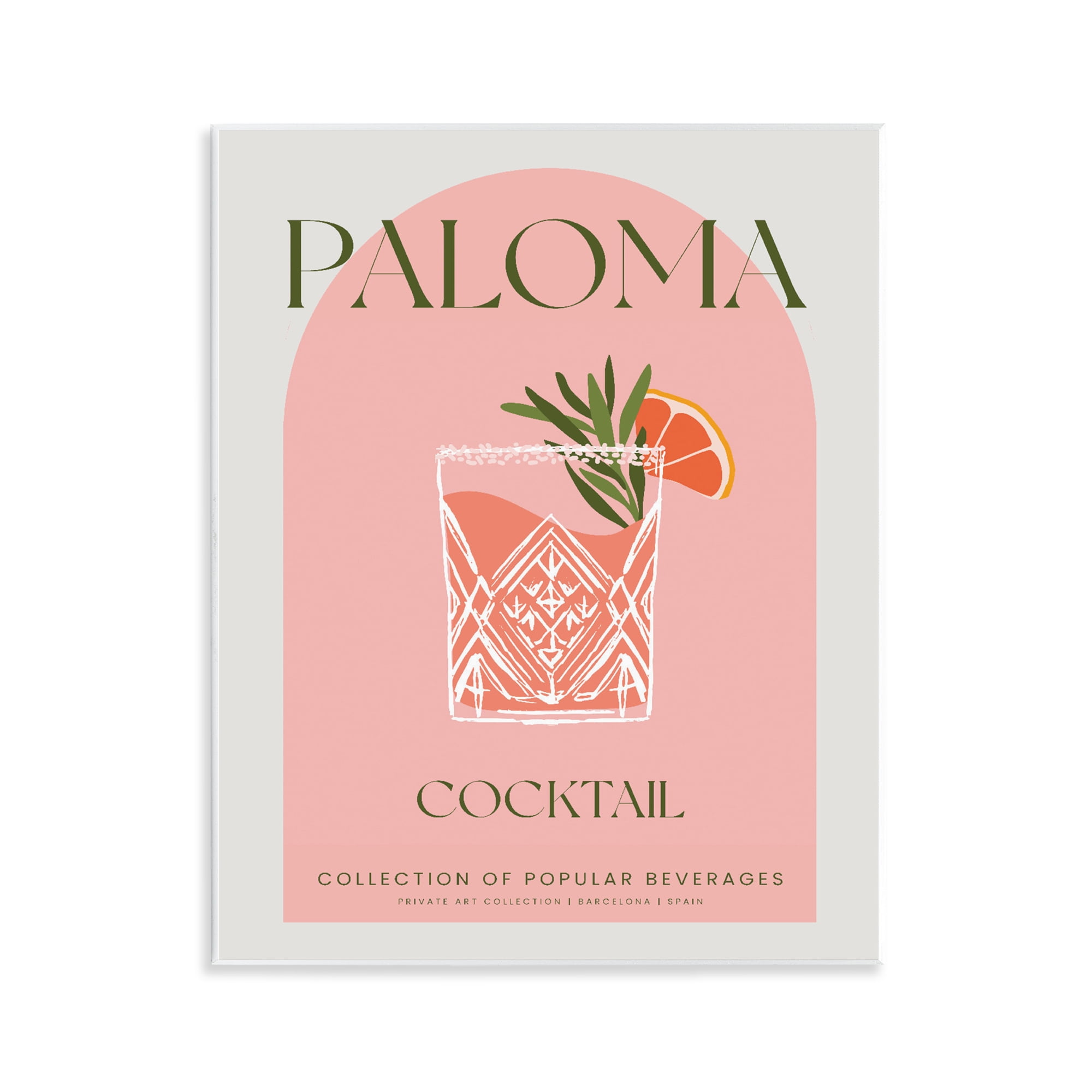 Stylish Retro Paloma Wall Plaque Art, design by Lil' Rue