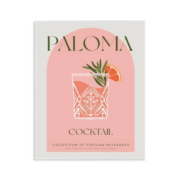 Stylish Retro Paloma Wall Plaque Art, design by Lil' Rue