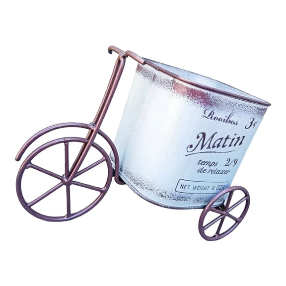 Stylish Retros Bike Shape Planter Strong Decorative Iron Bicycles Bucket Planter for Garden Decoration