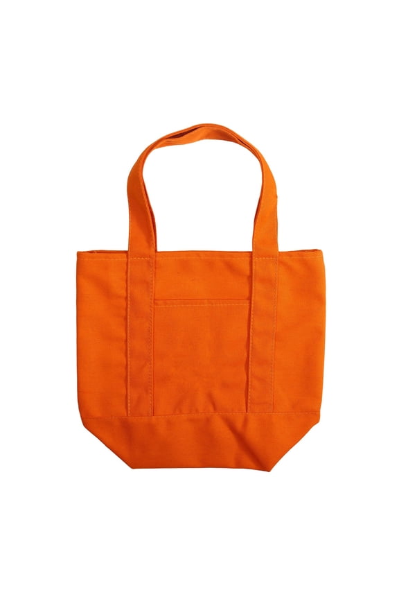 Stylish Reusable Canvas Shopping Tote Grocery Shoulder Carryall Lunch Sack For Daily Use And Market Haul,Orange