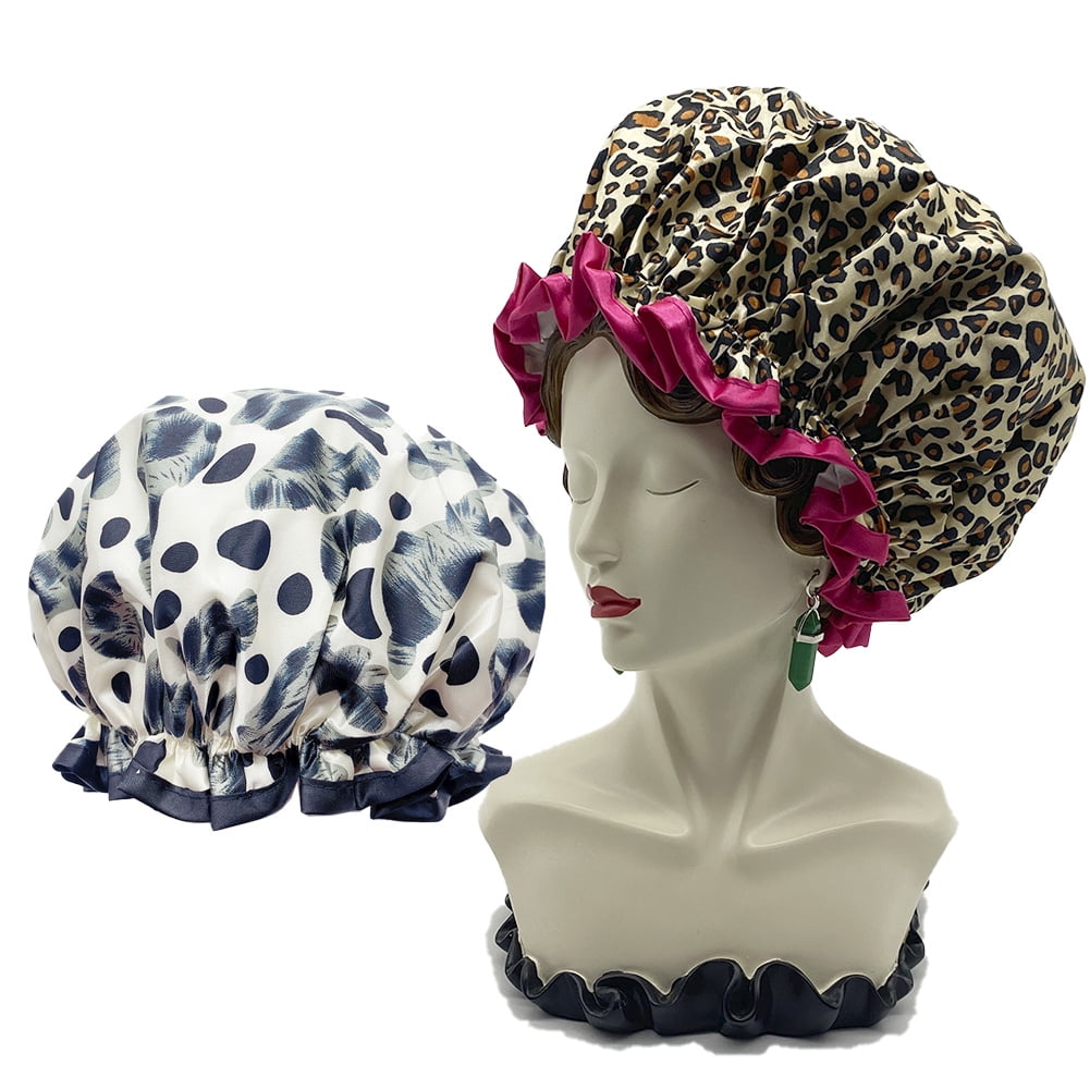 Stylish Reusable Women's Waterproof Double Layer Extra Large Shower