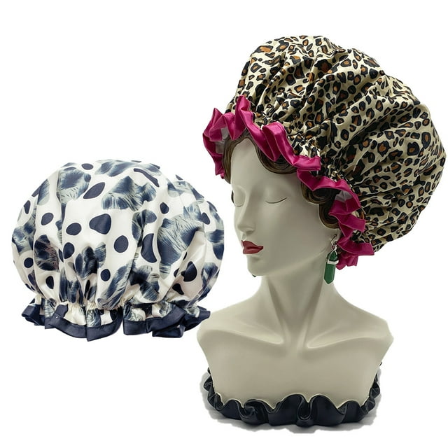 Stylish Reusable Women's Waterproof Double Layer Extra Large Shower