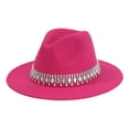 thumbnail image 1 of Stylish Rhinestone Cowboy Hat for Men and Women - Western Party Accessory with Flat Brim for Country Dance, 1 of 3
