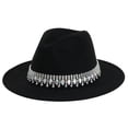 thumbnail image 1 of Stylish Rhinestone Cowboy Hat for Men and Women - Western Party Accessory with Flat Brim for Country Dance, 1 of 3