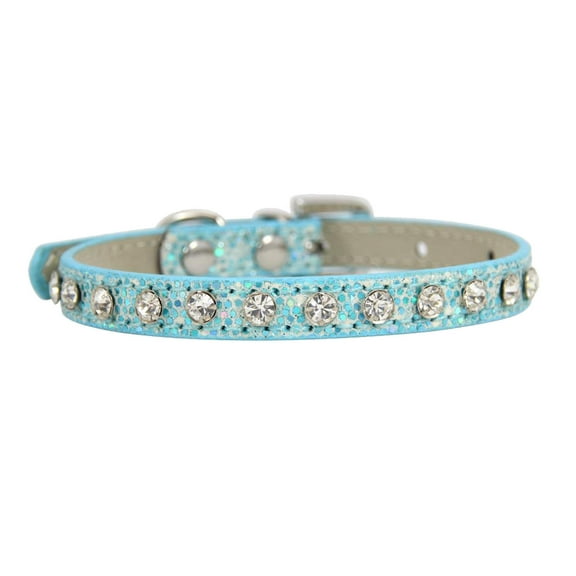 Sparkling Rhinestone Adjustable Pet Collar Elegant Bling Accessory for Cats Puppies and Small Animals