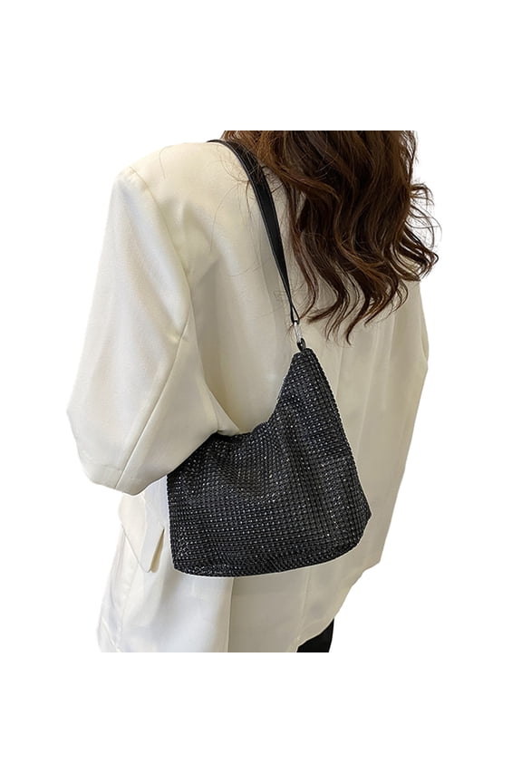 Stylish Rhinestone Shoulder Bag Rhinestone Purse Evening Bag Ladies Crossbody Bag Shoulder Bag for Bridal Party Club