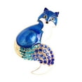 thumbnail image 1 of Stylish Rhinestones Foxes Brooch for Banquets and Weddings Lapel Pin Ornament Backpack and Jackets Decoration, 1 of 9