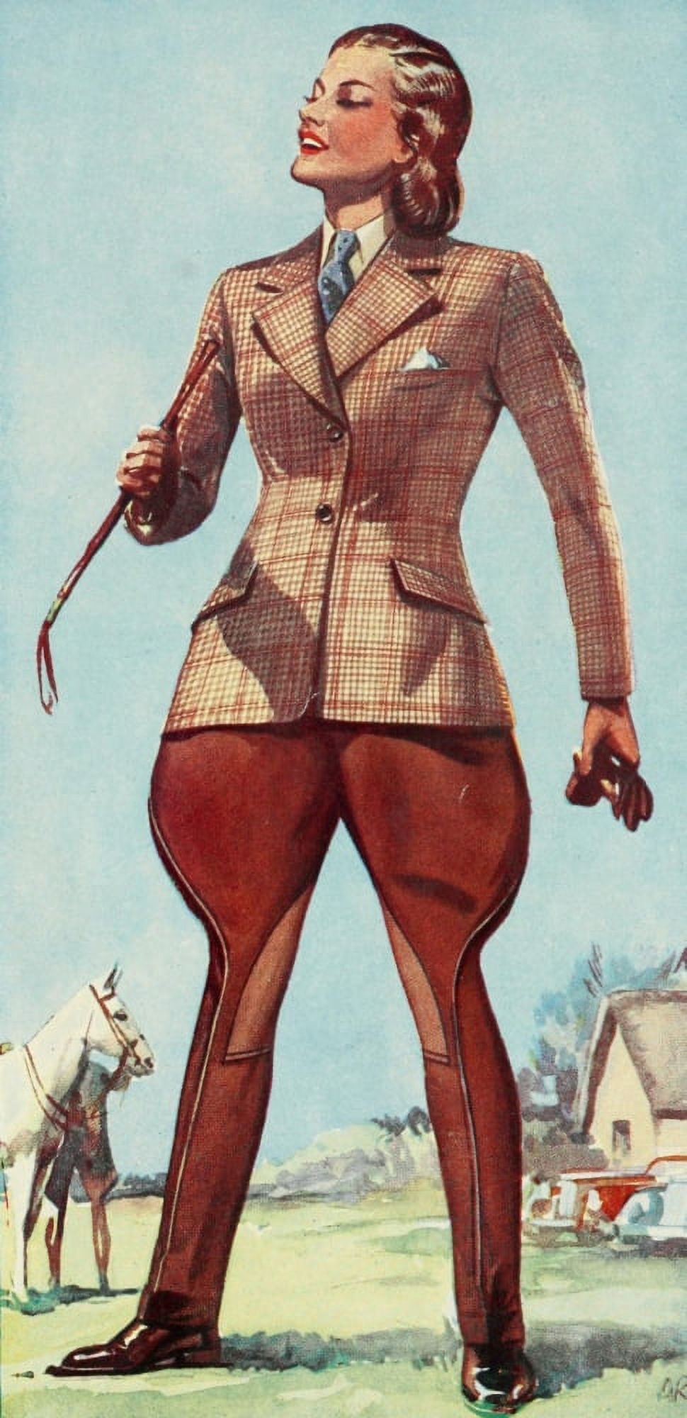 Stylish Riding Clothes by Caldene 1920 The Garland Canvas Art - Unknown (18 x 24)