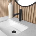 thumbnail image 1 of Stylish Ht 7 ½" Single Handle Matte Black Bathroom Faucet B-104N, 1 of 12