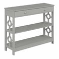 thumbnail image 1 of Stylish Ring 1 Drawer Console Table with Shelves - Contemporary Design, Spacious Storage, Metal Drawer Glides - Perfect for Living Room, Hallway, or Home Office, 1 of 3
