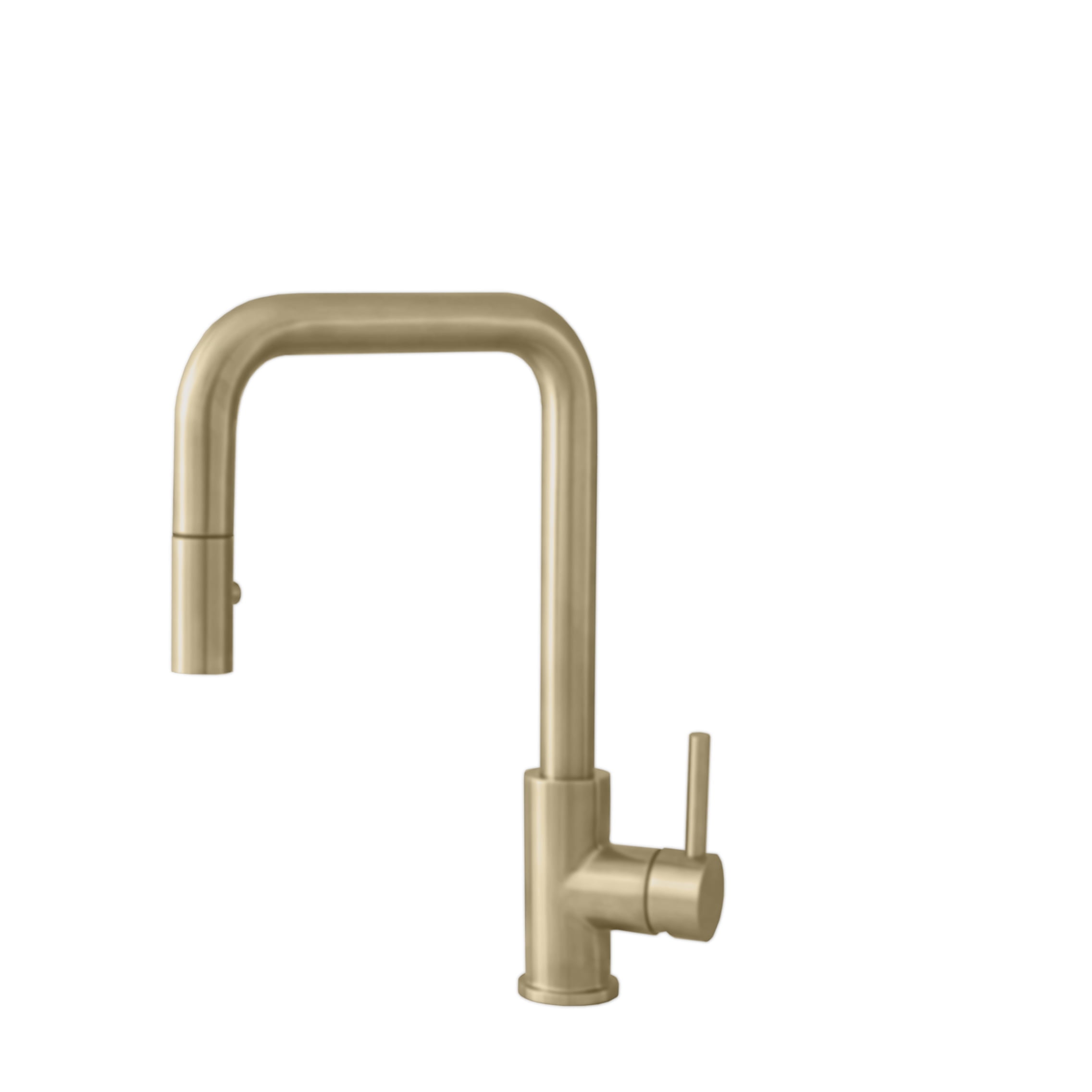 Stylish Rivo One-Handle Brushed Gold Pull Down Kitchen Faucet Height 14" K-148G