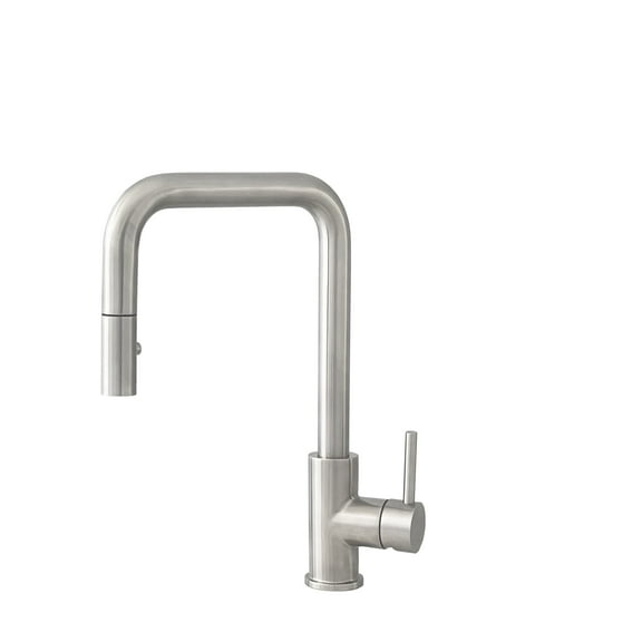 Stylish Rivo One-Handle Stainless Steel Pull Down Kitchen Faucet Height 14" K-148S