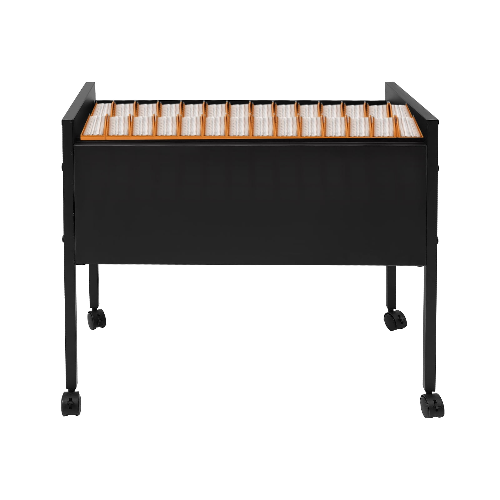 Stylish Rolling File Cabinet for Home or Office, Hanging Folders, Large Storage Space, Easy-to-Use and Move, Corrosion-Resistant Carbon Steel Construction