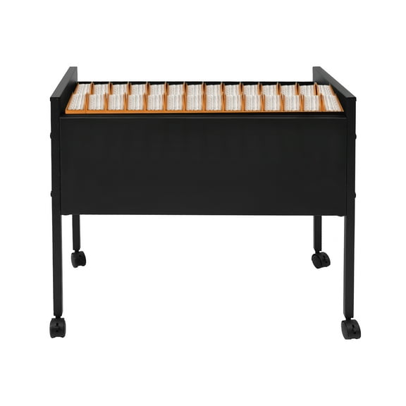 Stylish Rolling File Cabinet for Home or Office, Hanging Folders, Large Storage Space, Easy-to-Use and Move, Corrosion-Resistant Carbon Steel Construction