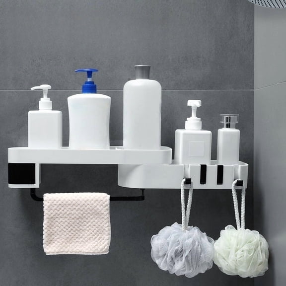 Stylish Rotating Storage Rack in White and Black for Organizing Spaces