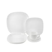 Stylish Round Durable Classic Kitchen Dinnerware Serving Platter Set for Indoor Outdoor Use - 30-pc Table Set, Lotusia