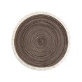 thumbnail image 1 of Stylish Round Table Mat In Soft Polyester Fabric With Delicate Tassels Trim For Home And Coffee Use, 1 of 9