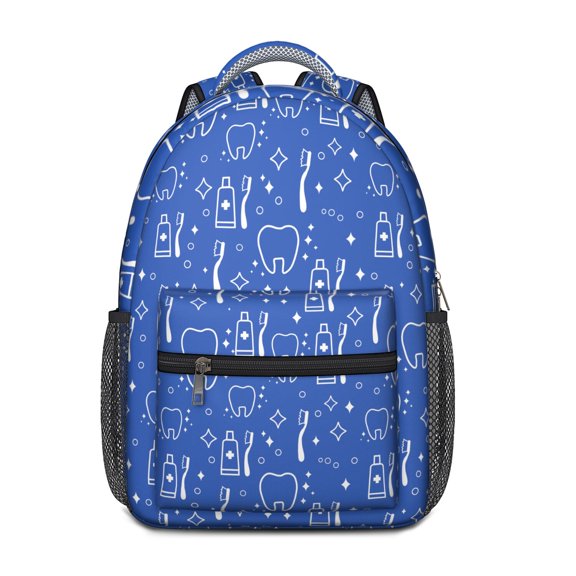 Stylish School Bag with Dental-Themed Design - Waterproof & Ergonomic Backpack for Teens, Padded Straps & Breathable Mesh, Spacious Organized Storage for Oral Care Enthusiasts