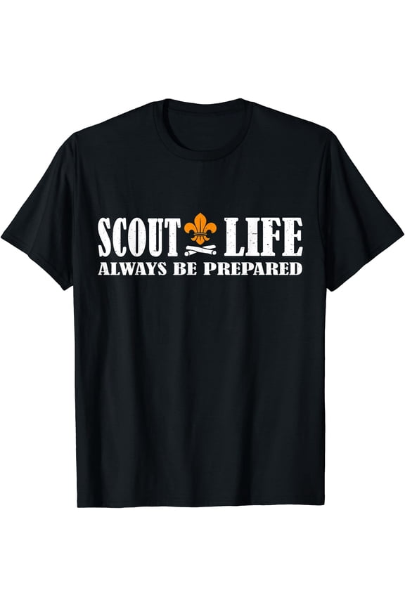 Stylish Scout Life Emblem T-Shirt for Outdoor Adventures and Camping Enthusiasts
