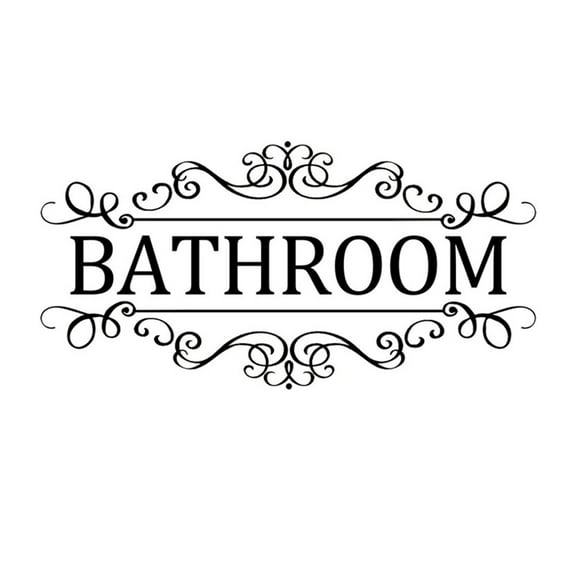 Stylish Self-Sticking Bathroom Toilet Identification Stickers For Easy Signage!