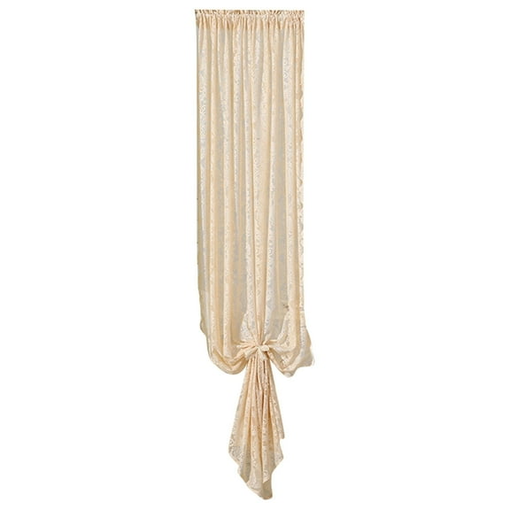 Stylish Sheer Curtains for Door Window Portable Lace Fabric French Inspire Polyester Drapery