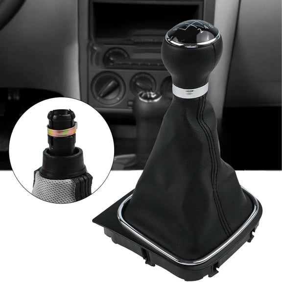 Stylish Shift Boot Gear Knob for Eos for Golf 5 V 6 Vi for Jetta Perfectly Engineered for 6 Speed Gear Systems