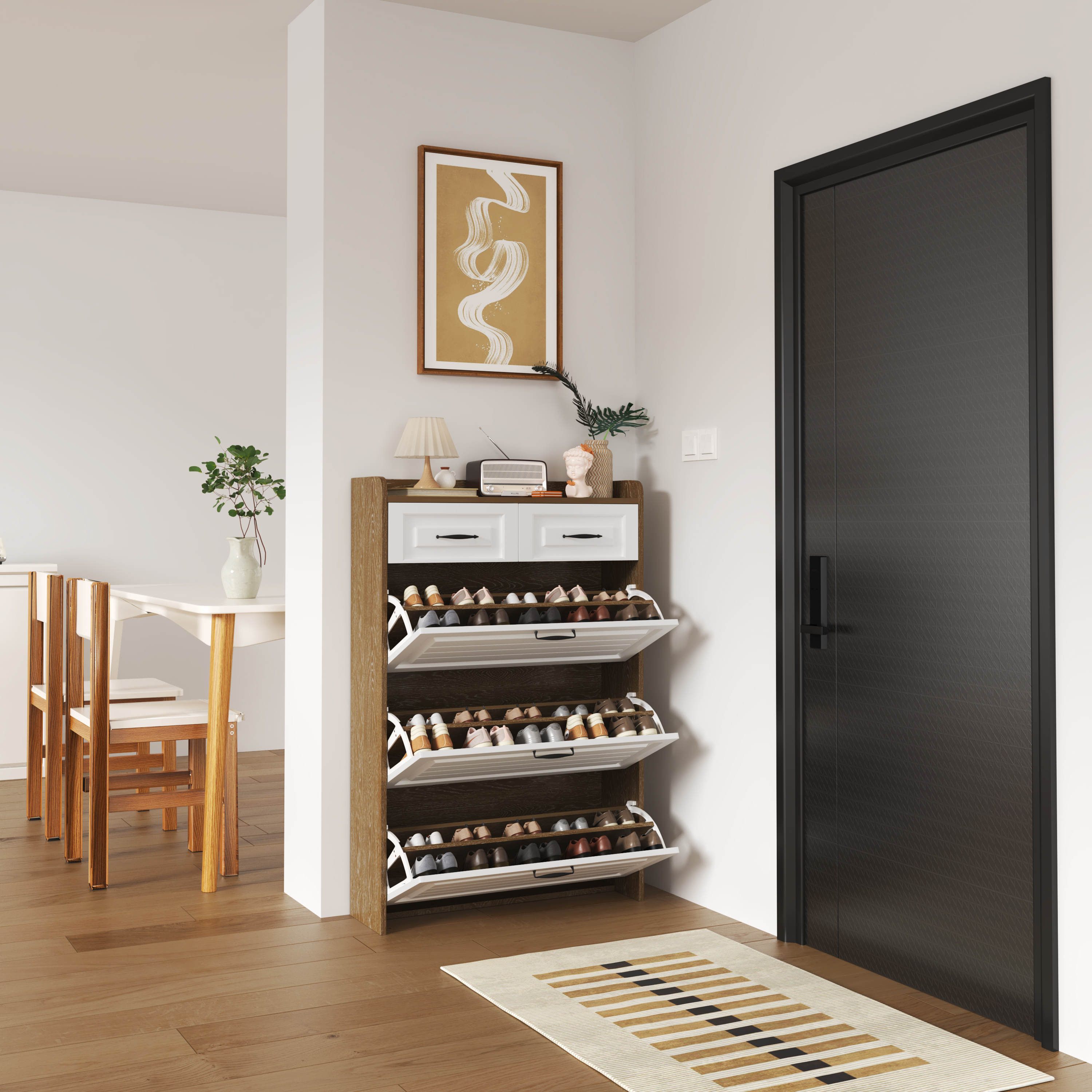 Stylish Shoe Storage Solution Flat pack Organize Shoes Effortlessly