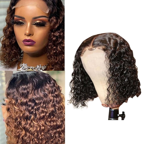 Stylish Short Curly Women Wig with Elegant Golden Headband for a Natural and Comfortable Daily Wear