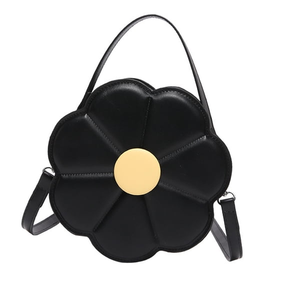 Stylish Shoulder Bag Unique Flower Shaped PU Leather Crossbody Purse Underarm Handbag For Ladies On Any Occasion