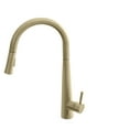 thumbnail image 1 of Stylish Siena 17 ¾" Ht Single Handle Brushed Gold Pull Down Kitchen Faucet K-135G, 1 of 9