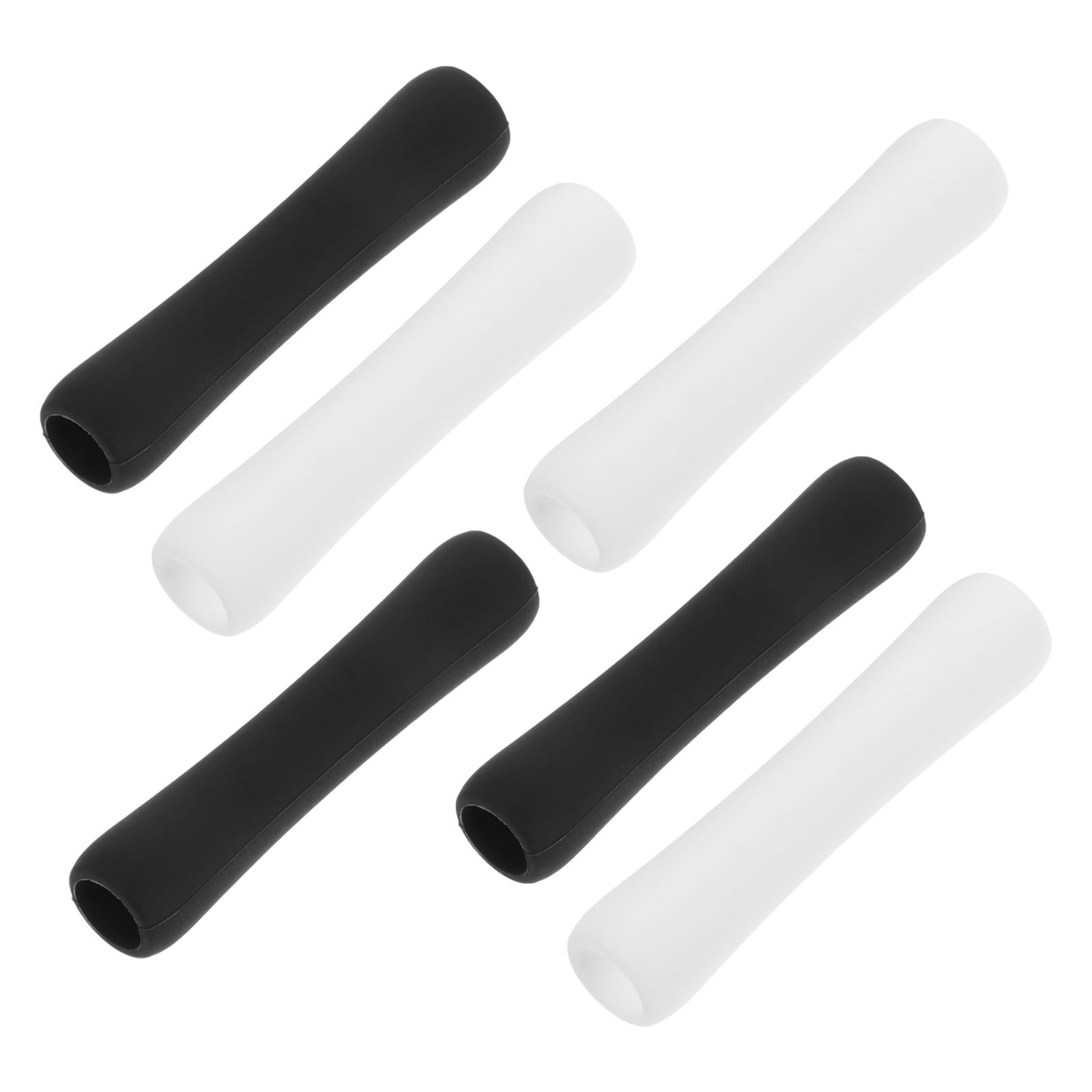 Stylish Silicone Pen Protectors 6PCS Set Pencil Sleeves Comfort Grip Assorted Colors