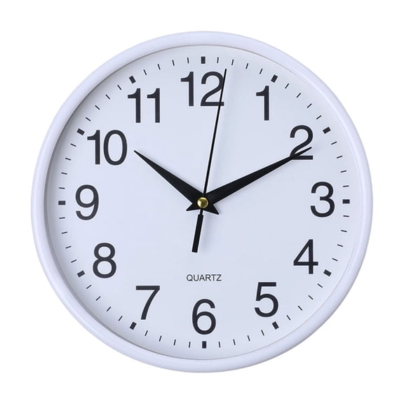 Stylish and Simple Wall Clock,7.87 Inch Silent Non Ticking Quartz Battery Operated Round Easy to Read Home Office Classroom Business Kitchen School Clock