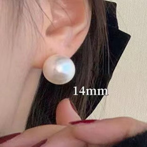 Stylish Simulated Pearl Ball Earrings Comfortable Wear for All Day Use
