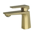 thumbnail image 1 of Stylish Single-Handle Brushed Gold Bathroom Faucet Height 5⅞" B-111G, 1 of 12